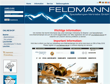 Tablet Screenshot of feldmann-speziallampen.de